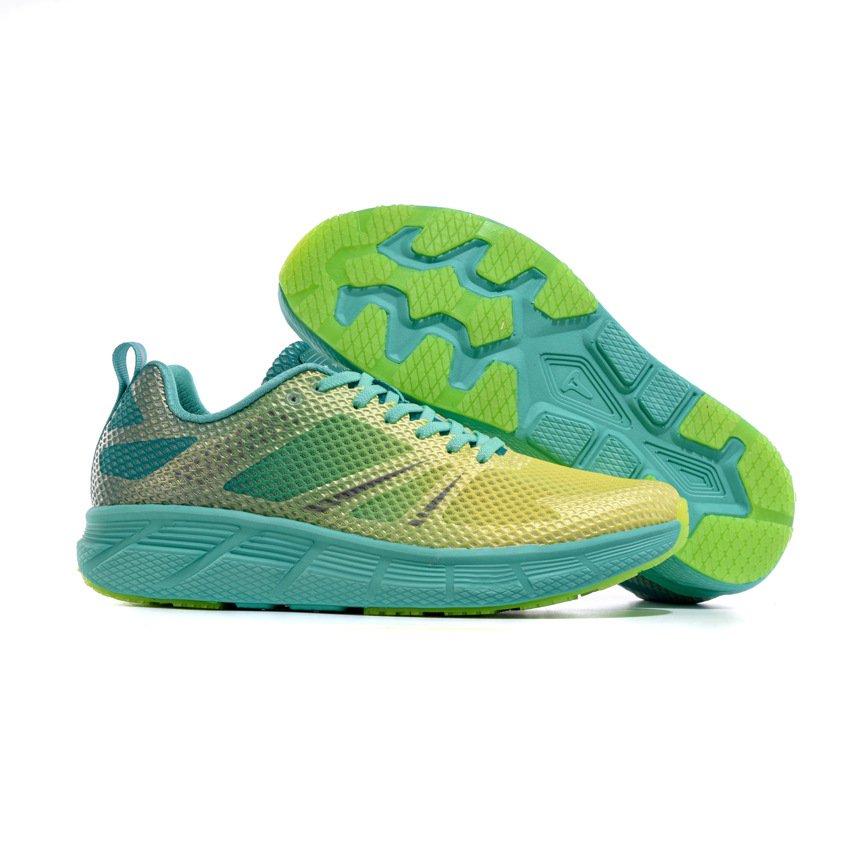 TREEPERI Casual running shoes, thick-soled cushioned running shoes, unisex marathon racing training shoes, rope skipping aerobics, shock-absorbing bre