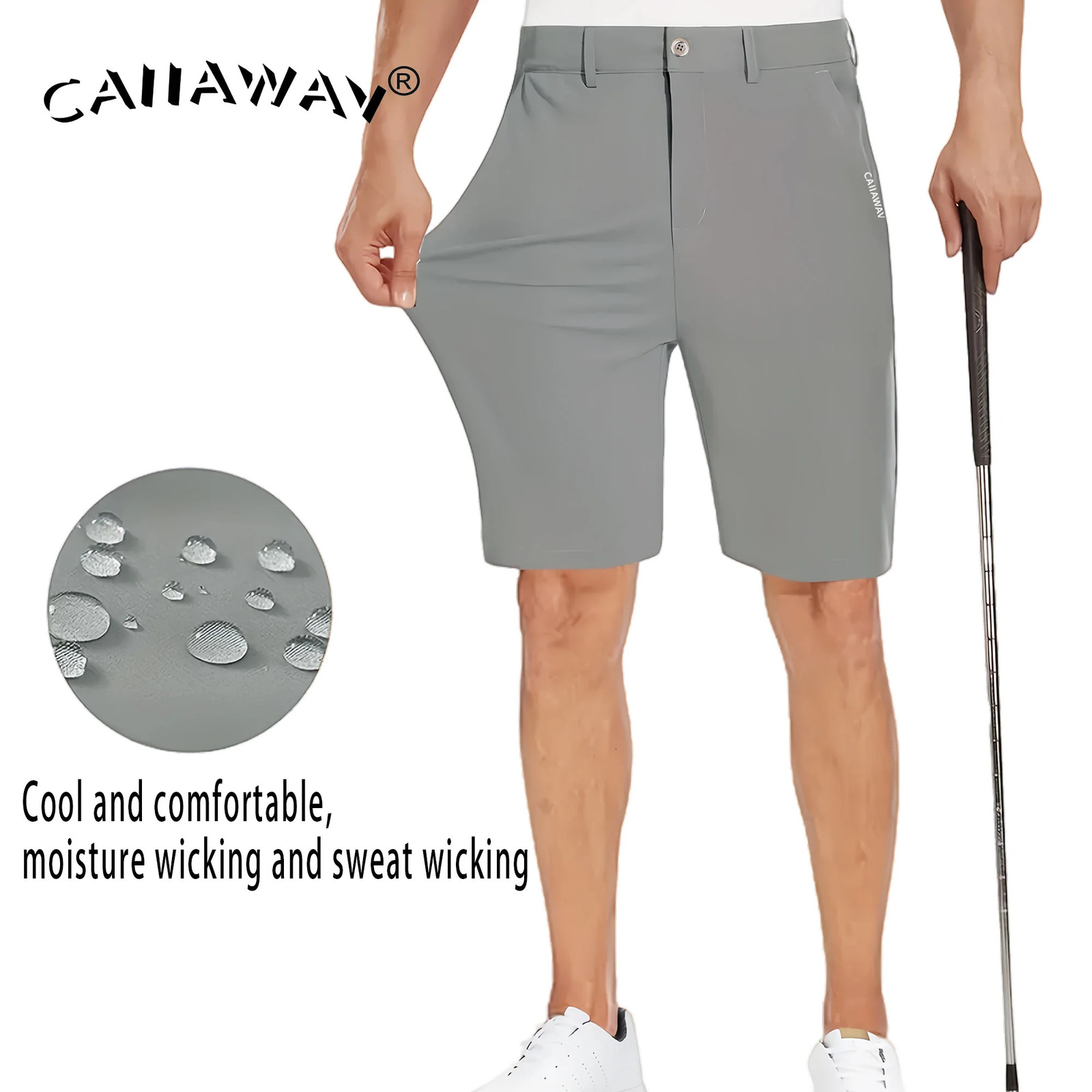 Golf Shorts Mens Pants Summer Waterproof Sports Ball Pants Elastic Mens Pants Golf Mens Pants 260327