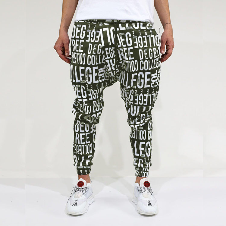 Summer mens stretch casual pants long pants jogger pants hip-hop loose fit high elasticity quick-drying