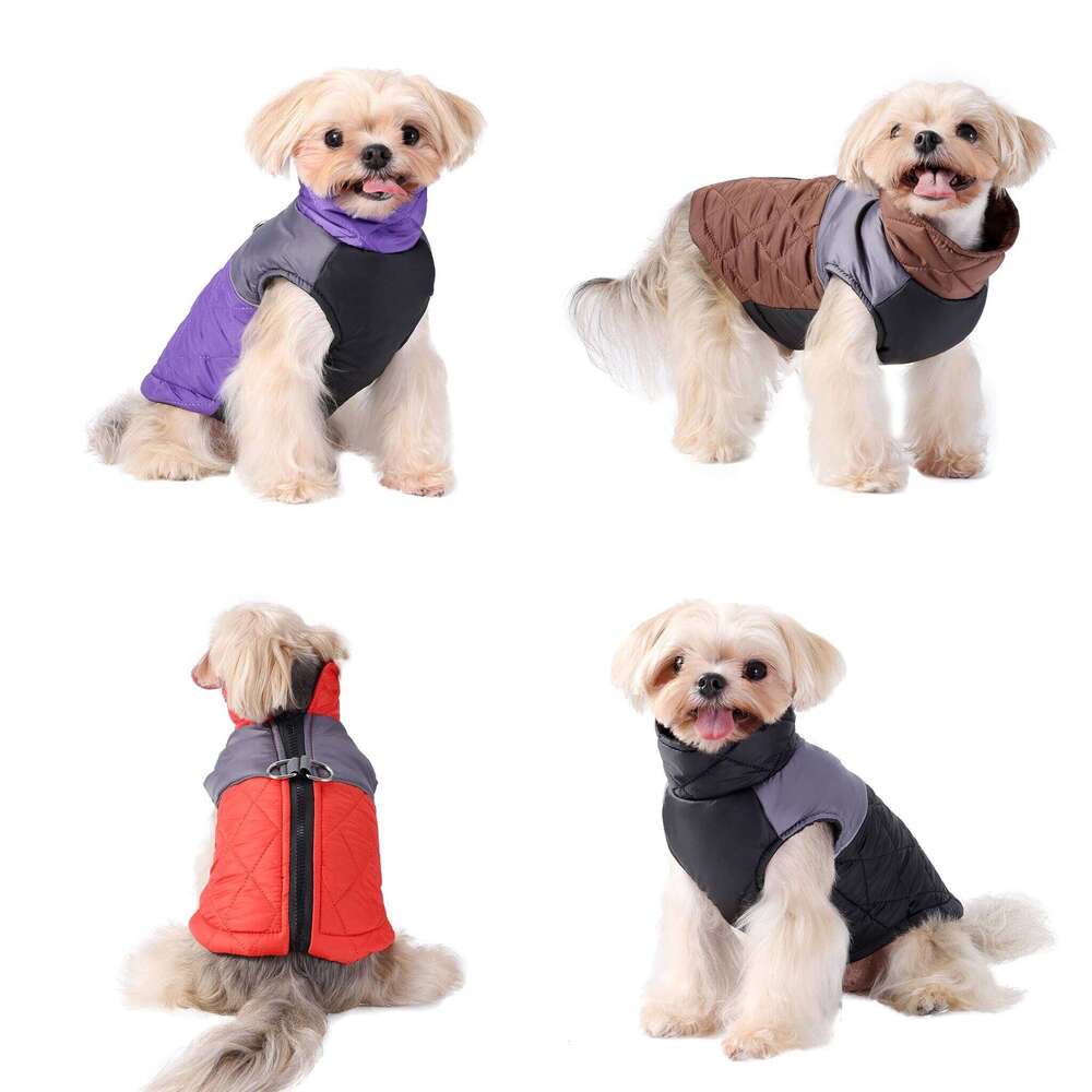 Windproof Dog Clothes Warm Pet Hiking Jackets for Small Medium Dogs Cats Winter Puppy Costume Yorkshire French Bulldog Outfits