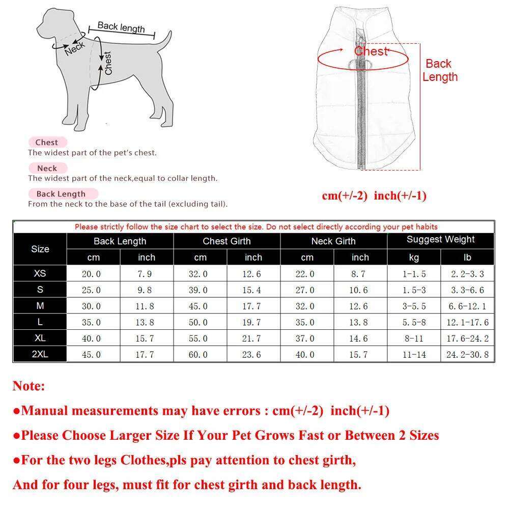 Clothes Pet Dog Jacket Coat For Small Medium Dogs Cats Winter Warm Puppy Solid Outfits With D-ring Russell Terrier Costumes
