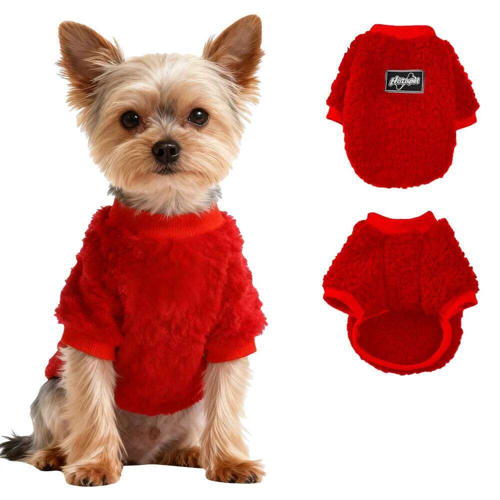 Pet Clothes Winter Warm Fleece Dog Jacket Coat For Small Medium Dogs Cats Windproof Puppy Clothing French Bulldog Costume