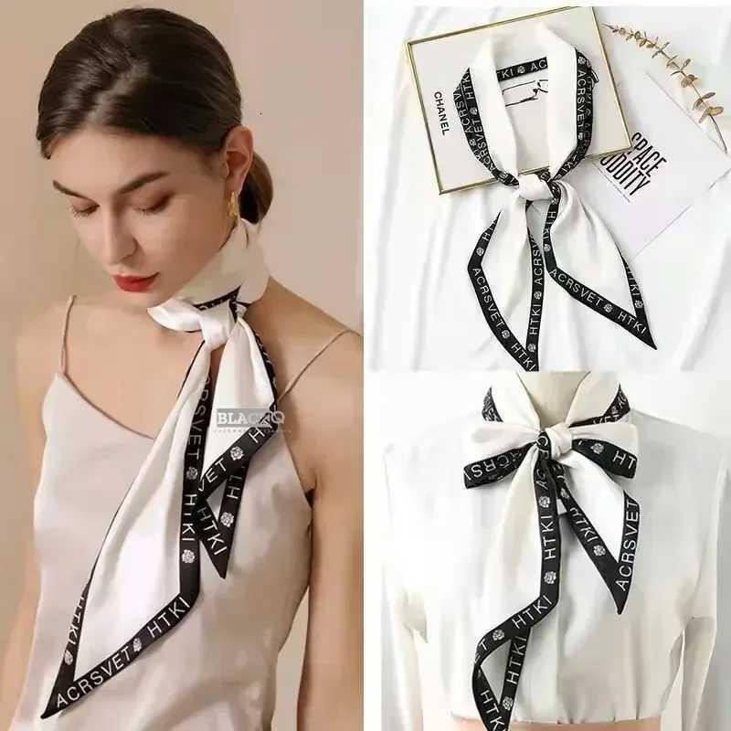 Brand Design Zebra In Flowers Wen Scarf Luxury Silk Scarf Fashion Hair band Foard Skinny Bag Scarves Neckerchief X260328