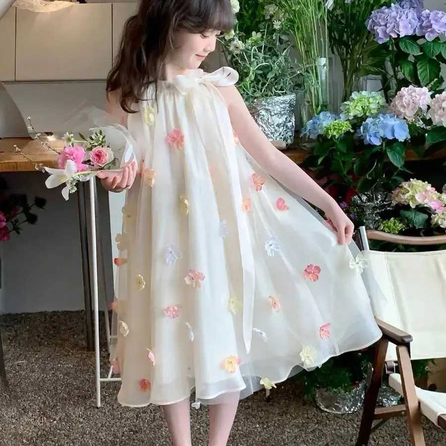 Summer Mesh Vest Dress for Kids Princess Girl Dresses Korean Reviews Many Girls Clothes From 5 6 Years Womens 11 12 Old 8 10 14T260330