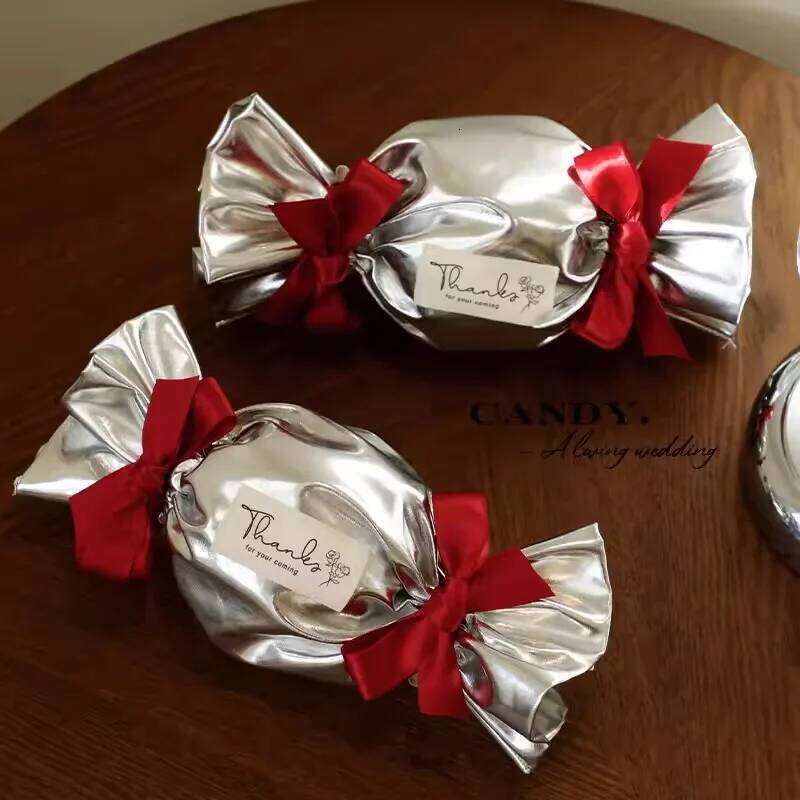 Chinese Embroidery 10/20Pcs Premium Wedding Candy Box Baby Shower Favors Gift Bag Packaging Guest Party Supplies