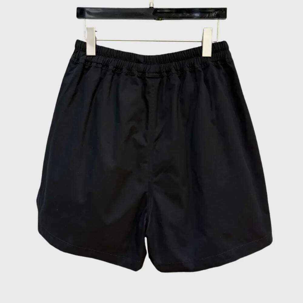 High Street Rick Ro Cotton Shrots Men's Classic And Fashionable Dark Woven Workwear With Leg Slits Zippers Casual Shorts