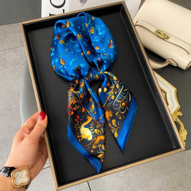 100 Real Silk Scarf New 68CM Natural ShAWl WrAPs Women Ladies Fashion Scarves Foulard Bandana Square Headband Hijab Z260330