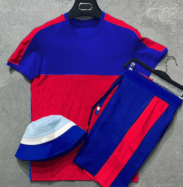 Summer new men's suit sports short-sleeve T-shirt and shorts, casual men's lightweight trendy style, casual and versatile