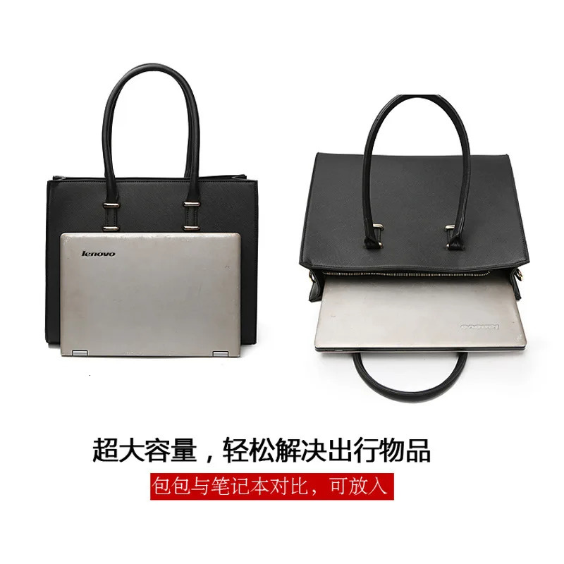 Womens Tote Bag Cross Pattern Laptop Handbag Shoulder Briefcase 260317