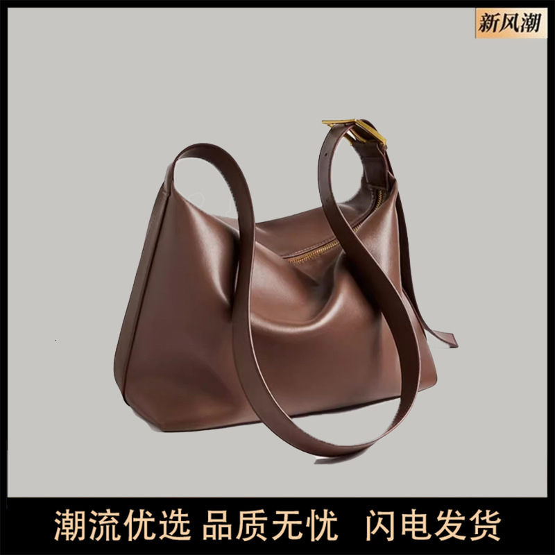 2025 Spring New Soft Leather Casual Large Capacity Tote Shoulder Commuting Crossbody Women's Bag
