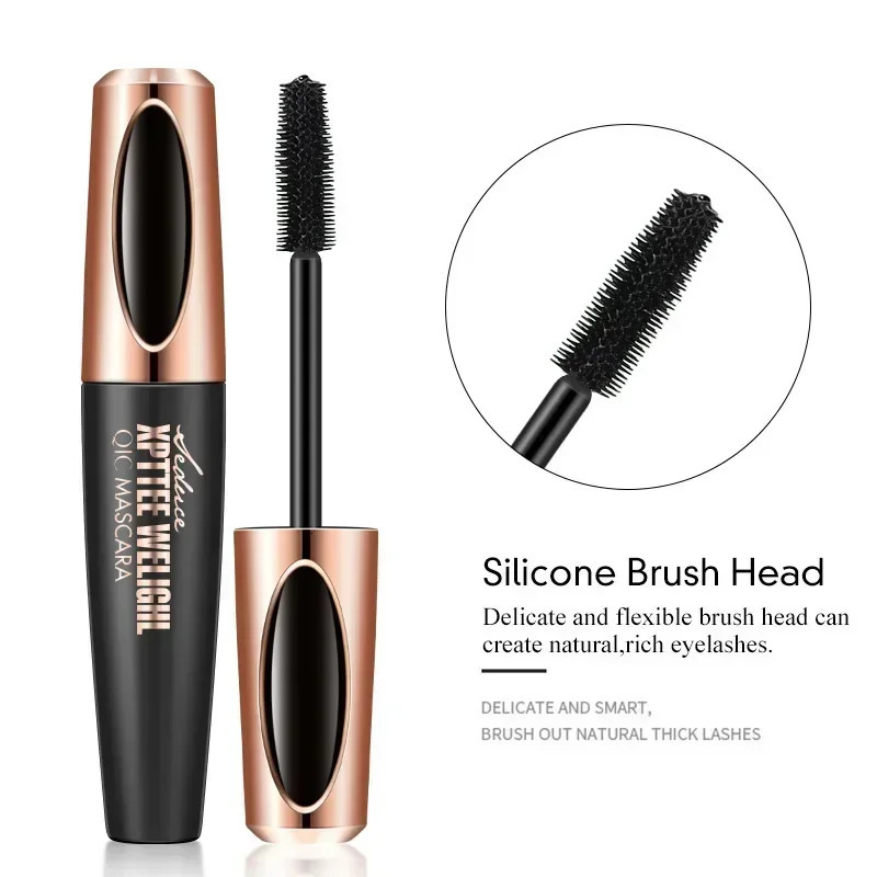 QIC Eyelash Mascara XPTTEE WELIGHL Lasting Eyeliner Waterproof Thick Long Curly Silicone Brush 4D 260316