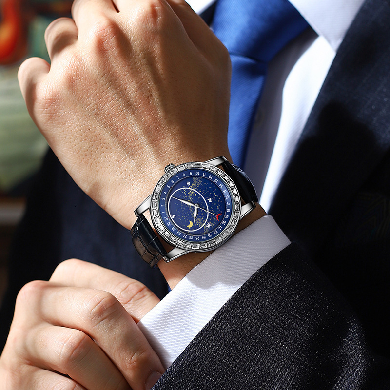 Watches Men Designer Moissanite Wristwatch Classic Sporty Sports Diamond Vintage High Quality Factory Running Cycling Reloj Hombre Homme Montre De Lux