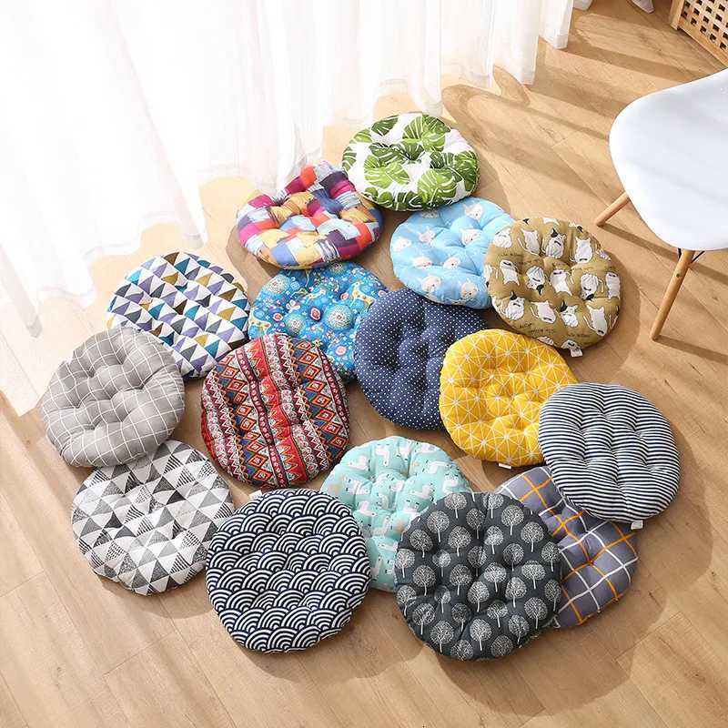 Round Cushion Office Chair Cushion Tatami Meditation Cushion Sofa Throw Pillows Yoga Floor Mat 30/40/45CM Decor Seat Cushion H260330 - view 3