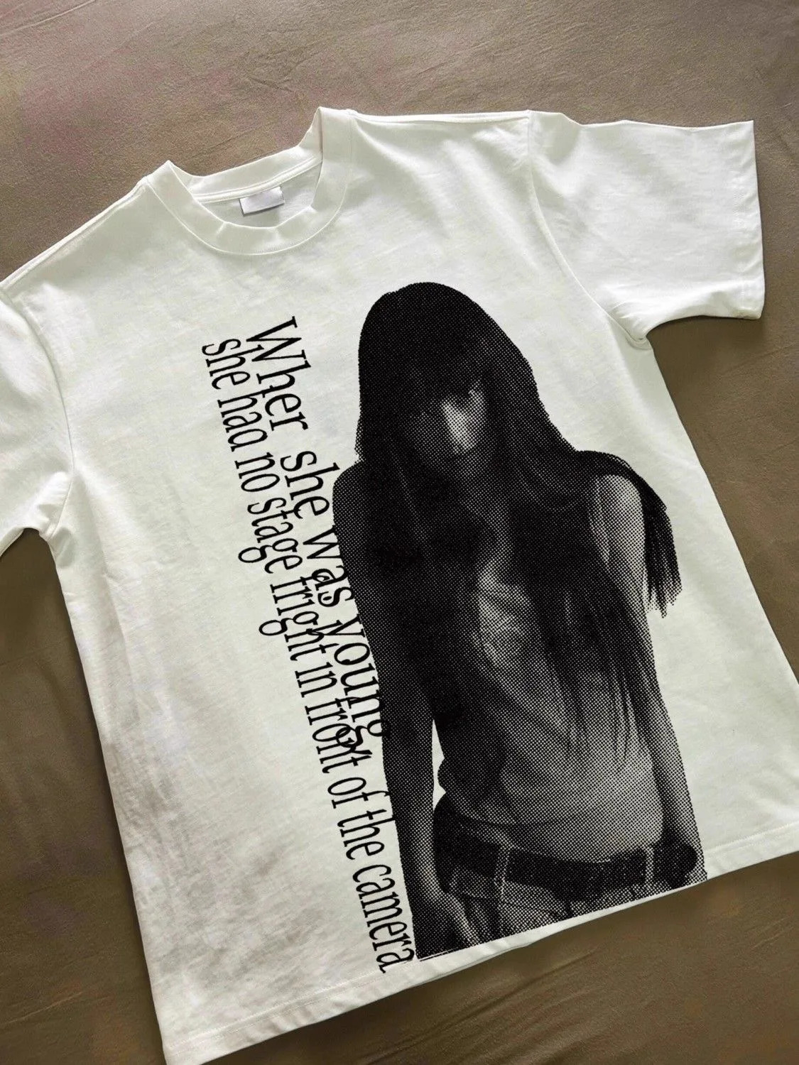 2000s Vintage Casual Girl Print Y2k Womens Tshirts Short Sleeve O-Neck Streetwear Harajuku Gothic Tee Crop Top Men Clothes 260327