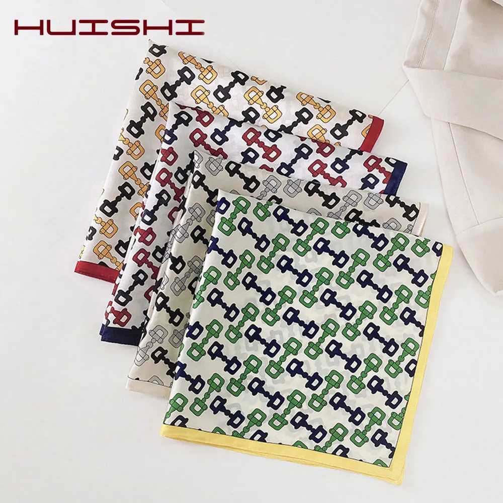 Silk Scarf Wen Luxury Bandana Top Handkerchief For Hair scarf Flower Printed Wens Bag 100 Silk Banda Stole Scarves X260328