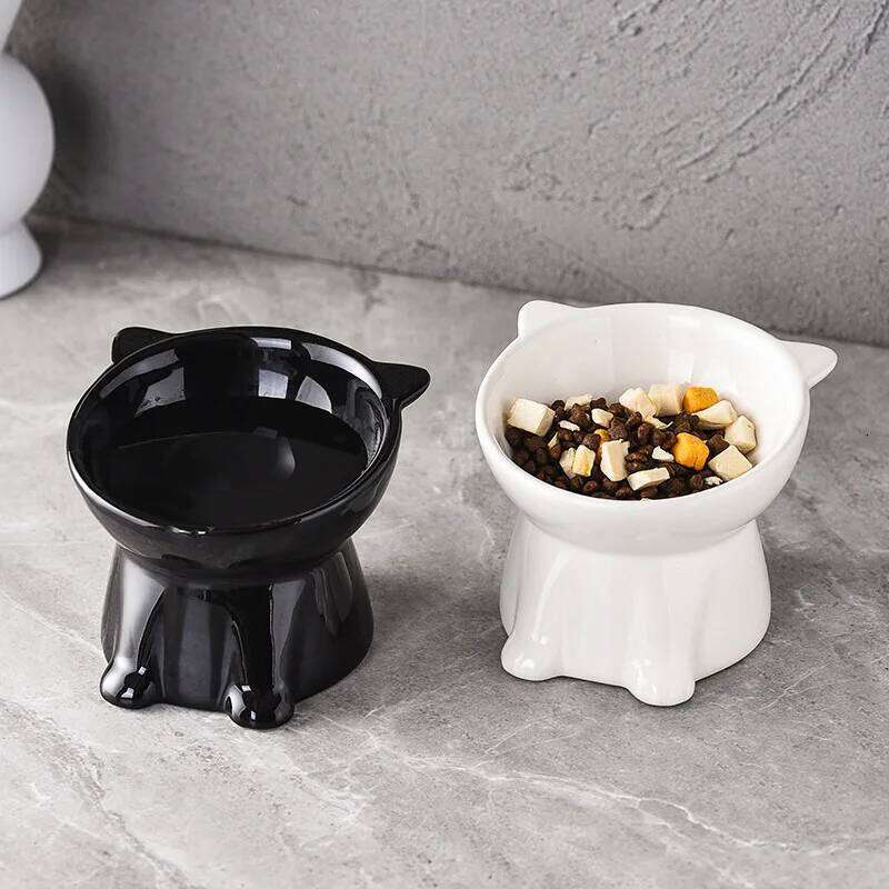Pet supplies Cat basin Drinking High foot dog food bowl Anti-knock 26W0330