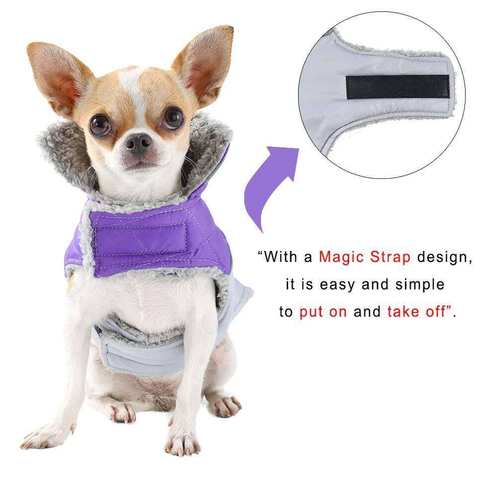 Pet Dog Jacket For Small Big Dogs Cat Winter Warm Fleece Clothes Reflective Waterproof Puppy Vest Coat Labrador Bulldog Clothing