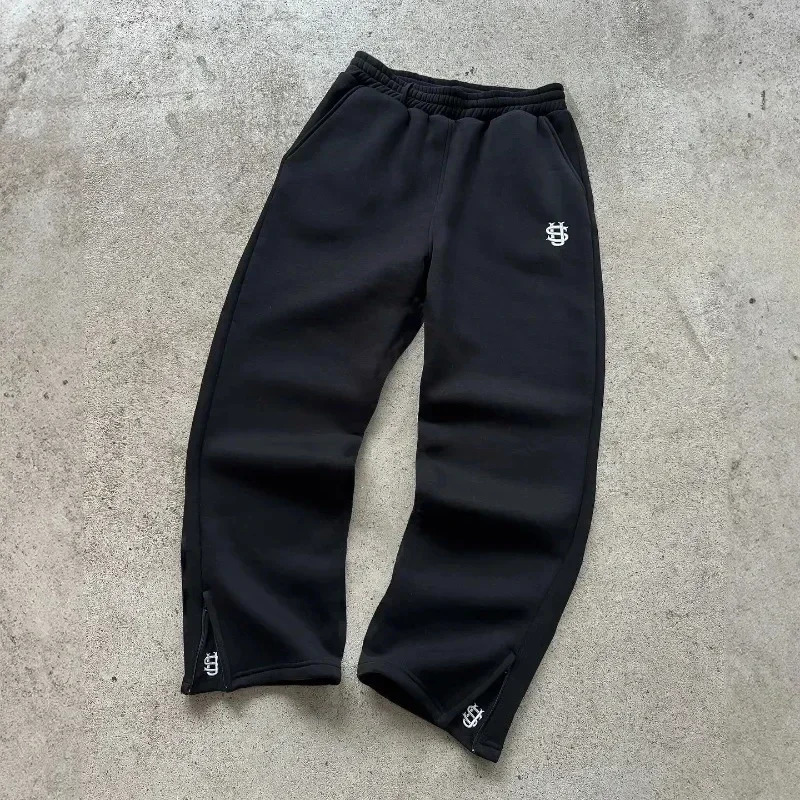 Mens Casual Joggers Coin Print Y2K Streetwear Elastic Waistband Loose Fit Sweatpants 90s Retro Hip Hop Pants Multiple Colors 260326
