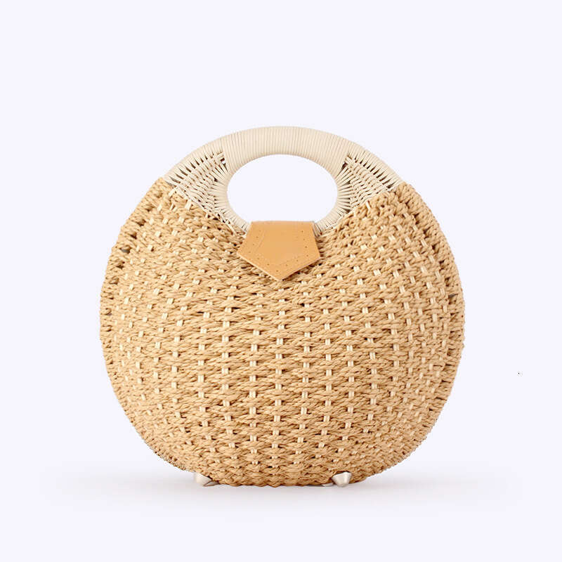 Handbag Luxury Bag Fashionable Large Capacity Shell Handbag Personalized Cute Vine Weaving Bag Beach Vacation Travel Straw Weaving Bag Leisure Bag Des