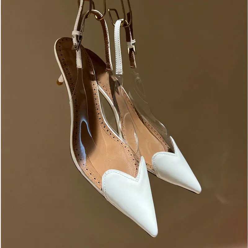 Fashion Heart Design Women Pumps Sexy Pointed Toe Clear High Heels Wedding Prom Shoes PVC Transparent Sandals Party Pumps Z260330