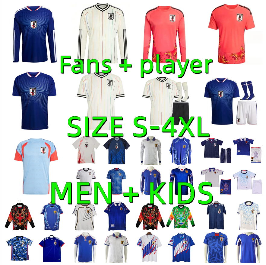 Japan jersey 2026 2027 World Cup Japan Soccer JerseyS 26 27 K.NAKAMURA TSUBASA MINAMINO ASANO Tracksuit TOMIYASU Cartoon Football Shirt Player version Men kids kit