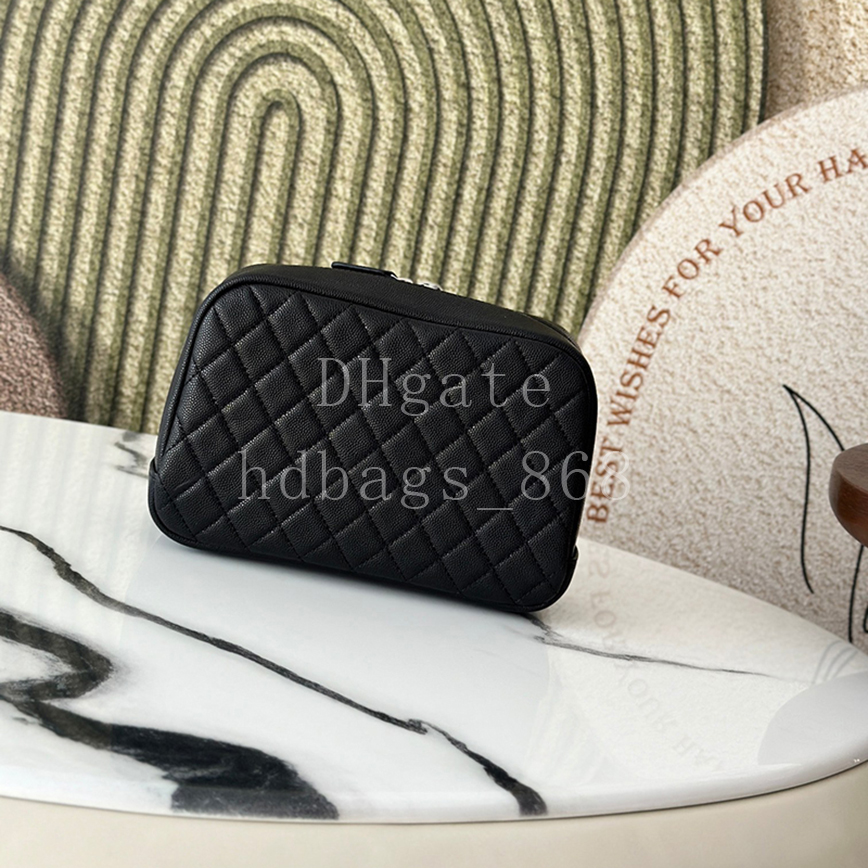 Master quality Designer Vanity Case Toilet bag Fashion Woman Calfskin Clutch bag 21cm With box C093