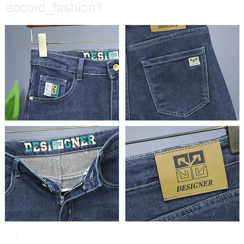 Washed Vintage New Mens Denim Shorts Thin Summer Straight Elasticity Men Short Jeans Fashion Label Bermuda Casual Short Pants H260330