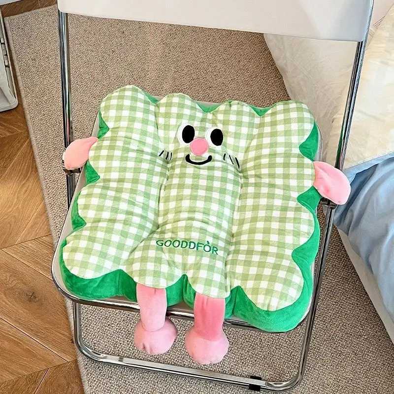 Comfy Cartoon Toast Grid-Shaped Seat Back Cushion Students Working People Casual Cushion Pillow for Home/Office/Car H260330 - view 5