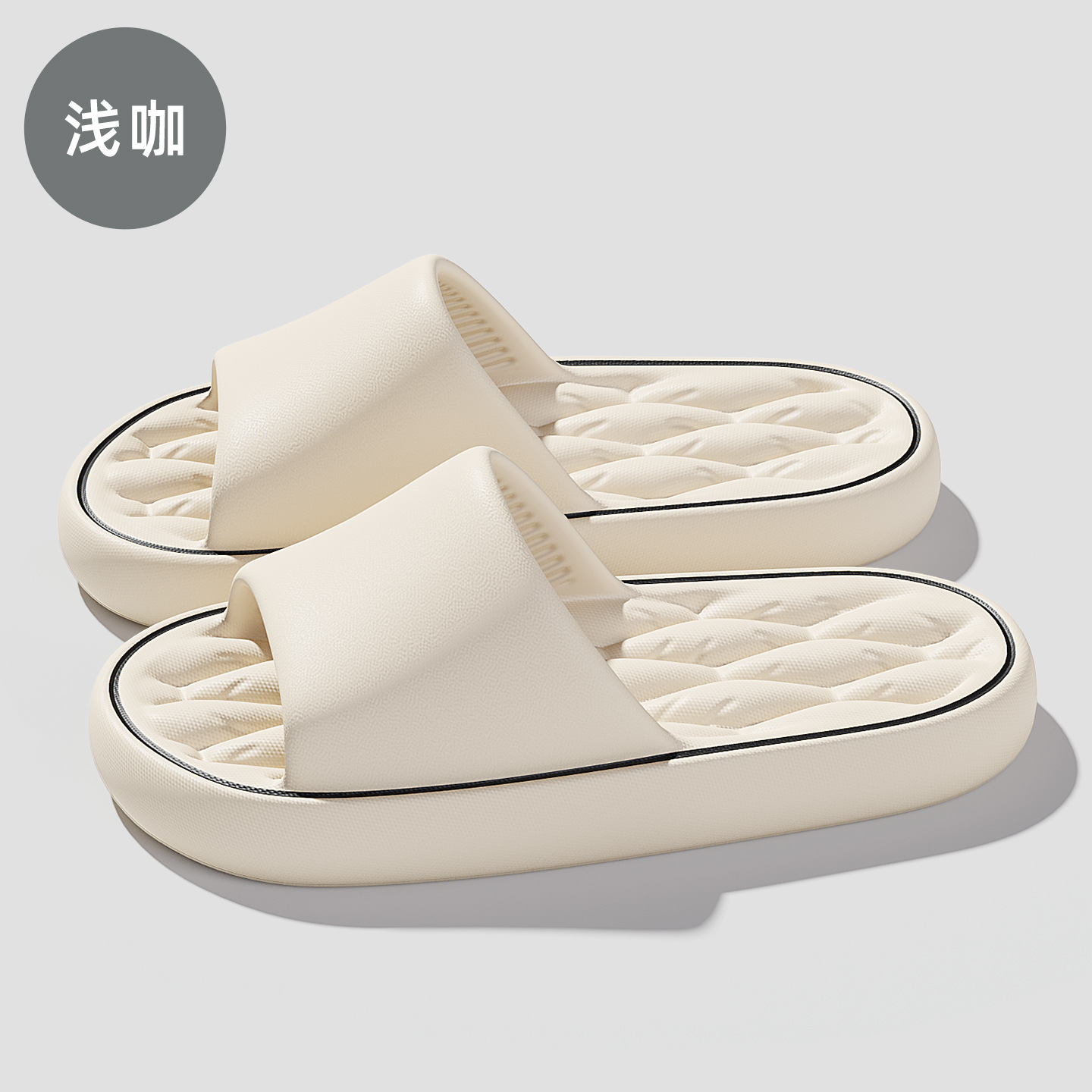 Summer Man Woman's Unisex Non-Slip Slippers for Bathroom Beach Vacation Indoor Home Outdoor Wear Lightweight Comfortable Plus Size Open Toe Sandals