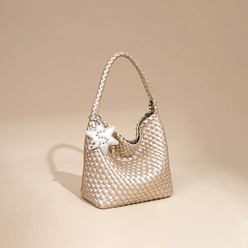 Single Shoulder Underarm Fashion Handwoven Women S Trendy Simple Handheld Basket Mother Bag SENYY