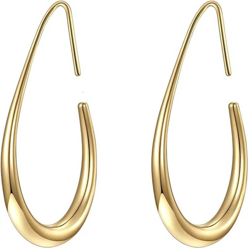 Cao Shi European American minimalist elegant textured earrings for women French style trend fashionable and popular hot item