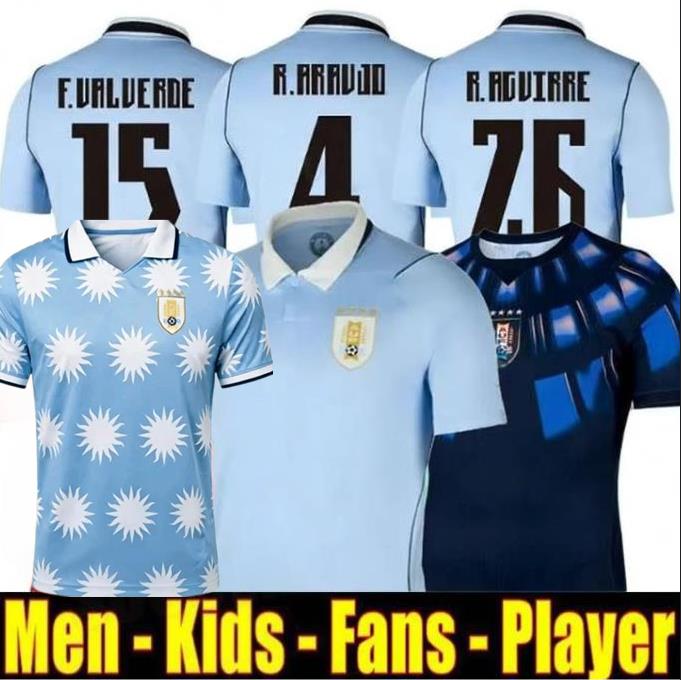 2026 World Cup Uruguay Men home away Fans Soccer Jerseys L.suarez E.cavani F. Valverde N. Nandez Player Version National Team jersey Football