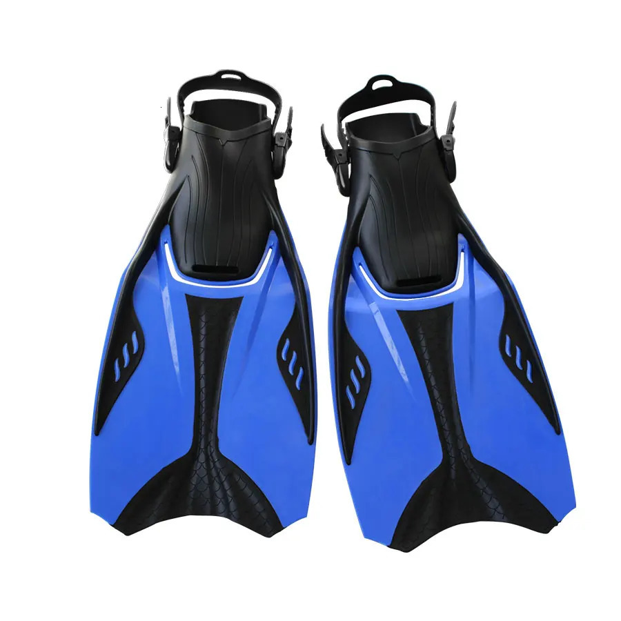 THAISTONE Colorful Professional Full Foot TPR Rubber Scuba Fins Adjustable Plastic Swimming for Deep Diving Training 260312