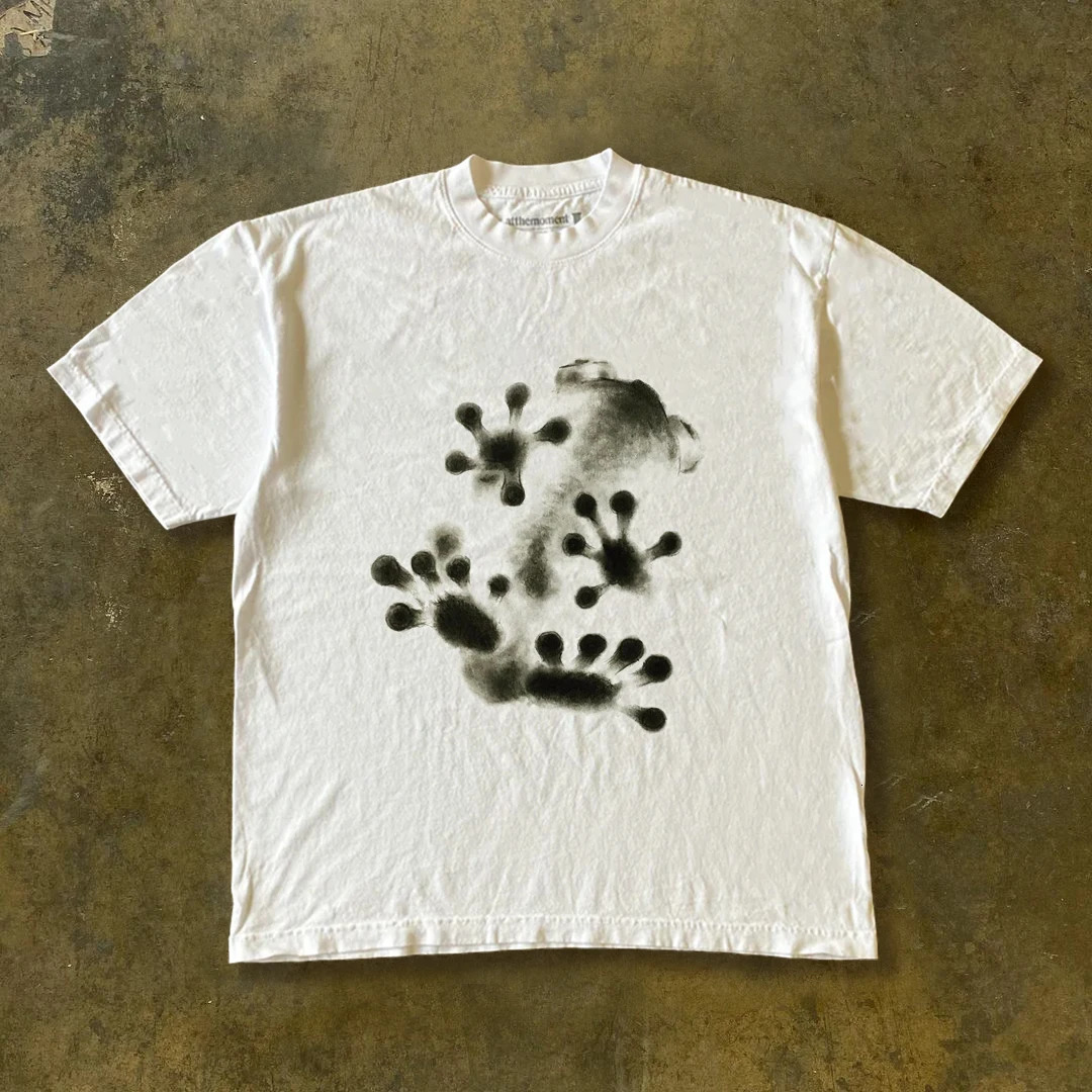 200G Is Thin and High and Impermeable Oldschool High-end Mens and Womens Couples Wear Short-sleeved T-shirts Tops Tees Ins 260327