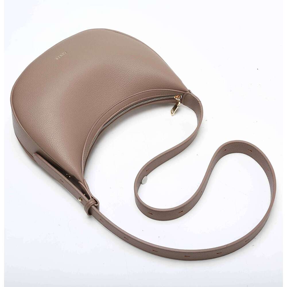 FOXER Women Fashion Small Shoulder Lady Crossbody Handbag Half Moon Underarm Bag With Perfect Gift For Wife