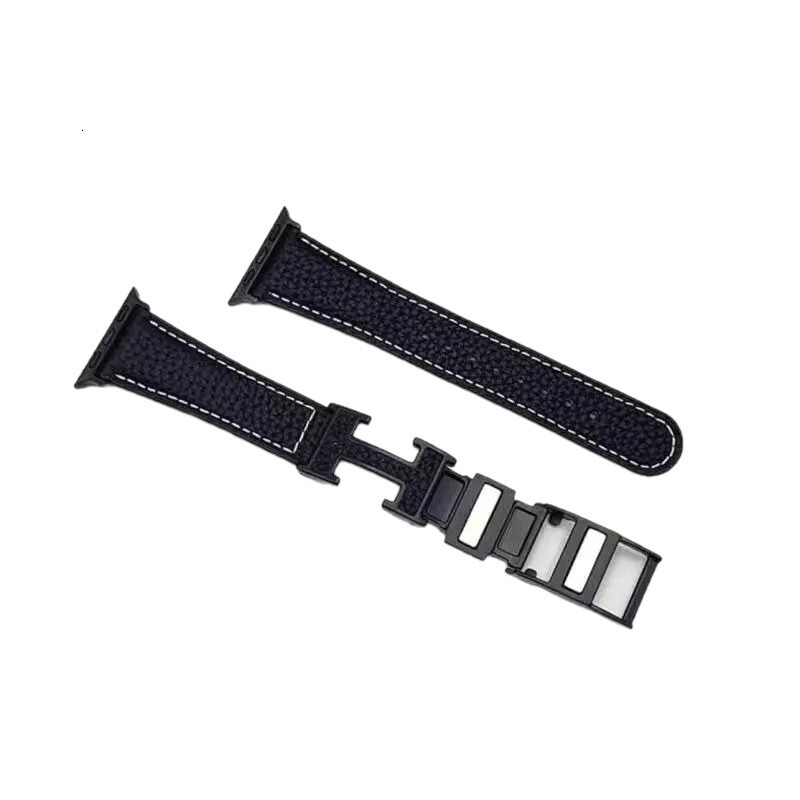 Watch Strap Silicone H-Buckle Magnetic For Apple Watch S9 S10 SE Orange Color