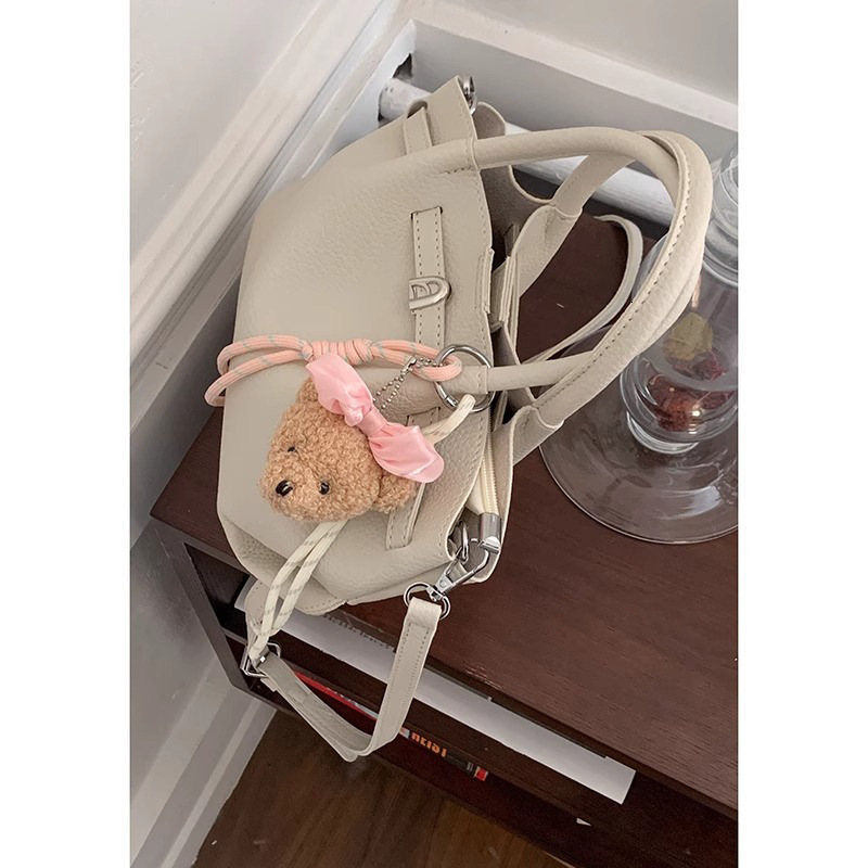 Handheld Basket for Women 2025 New Trendy Spring Fashion Lychee Pattern Tote Single Shoulder Crossbody Bag