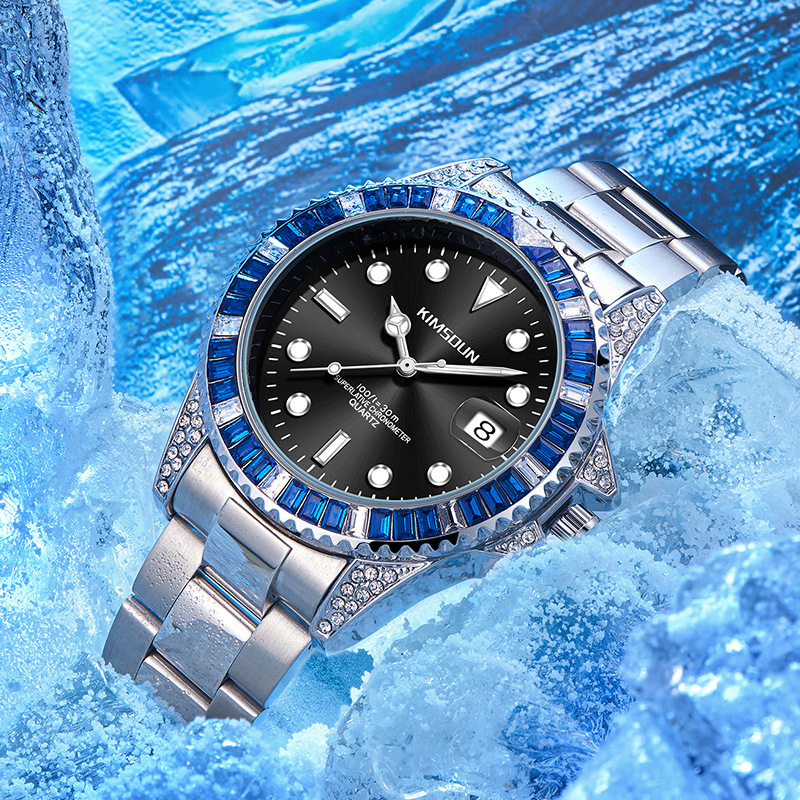 Watches Men Designer Retro Moissanite Wristwatch Diamond Formal Occasions Swimming Reloj Hombre Homme Montre De Luxe