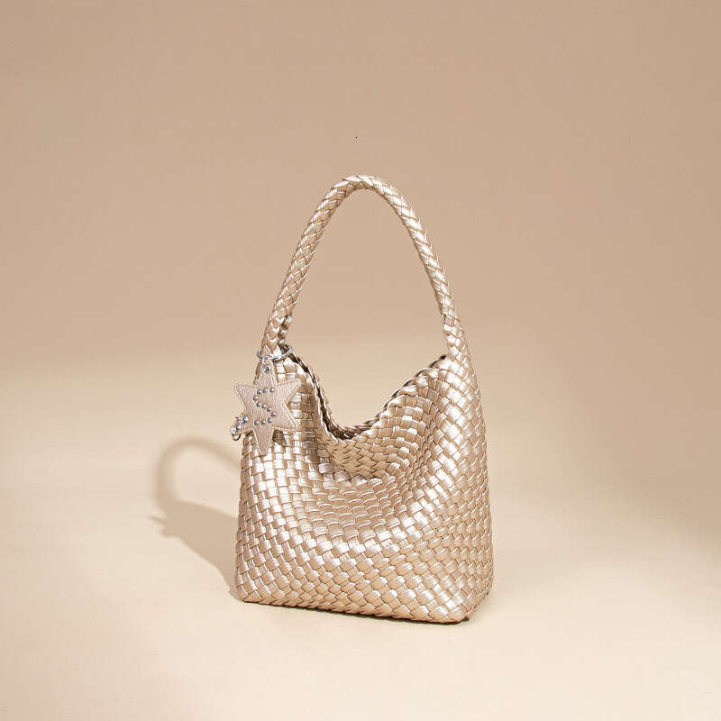 Single Shoulder Underarm Fashion Handwoven Women S Trendy Simple Handheld Basket Mother Bag SENYY