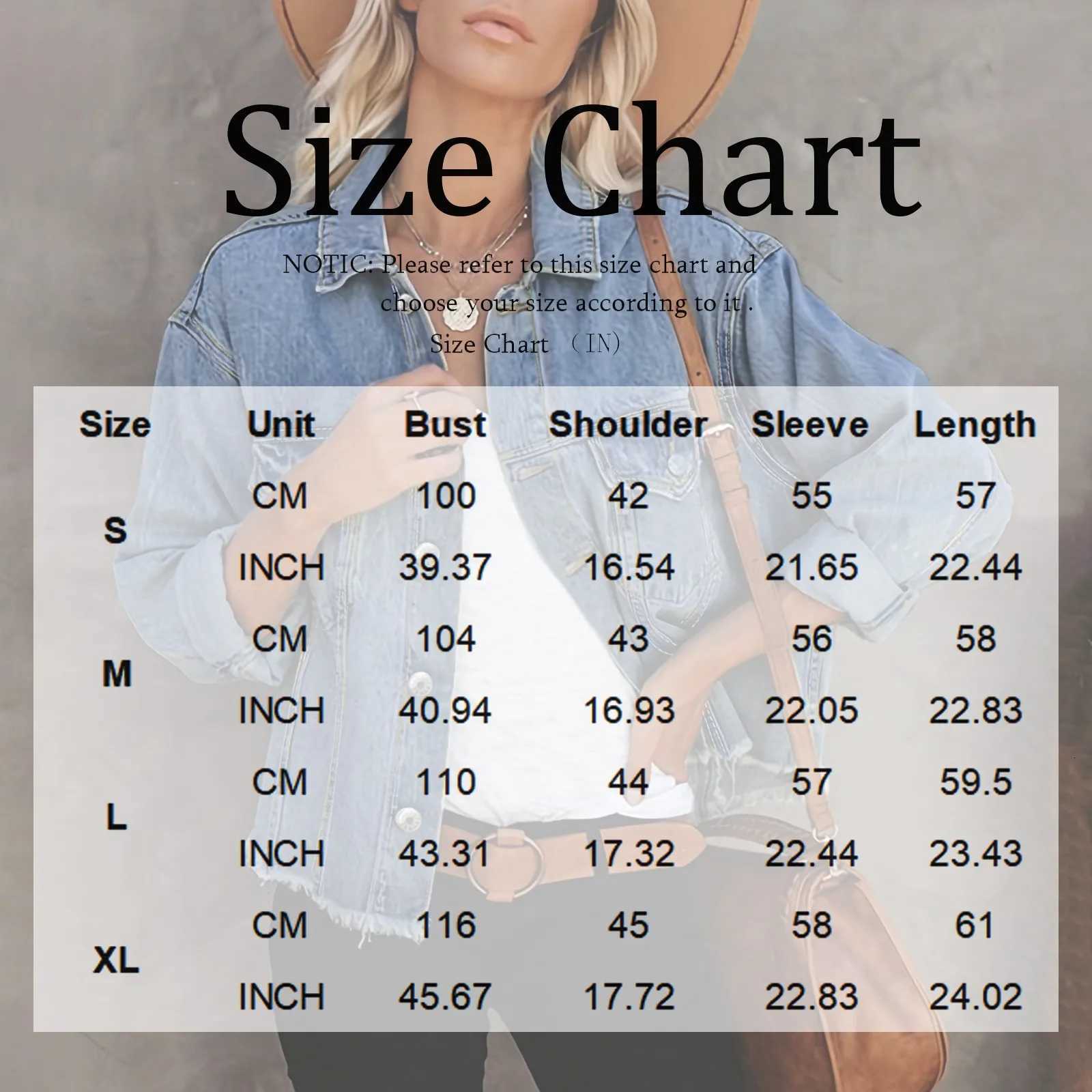 Denim Coat Women Distressed Turn Down Collar Cardigan Jackets Single Breasted Casual Basics Pockets Button Spliced SolidT260328