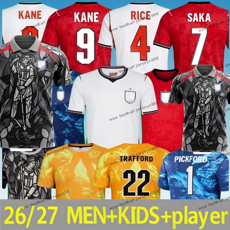 england world cup 2026 Soccer Jersey Men Kids KANE BELLINGHAM MAINOO BOWEN RICE FODEN GORDON TONEY PALMER PICKFORD Football Shirt Soccer S-4xl