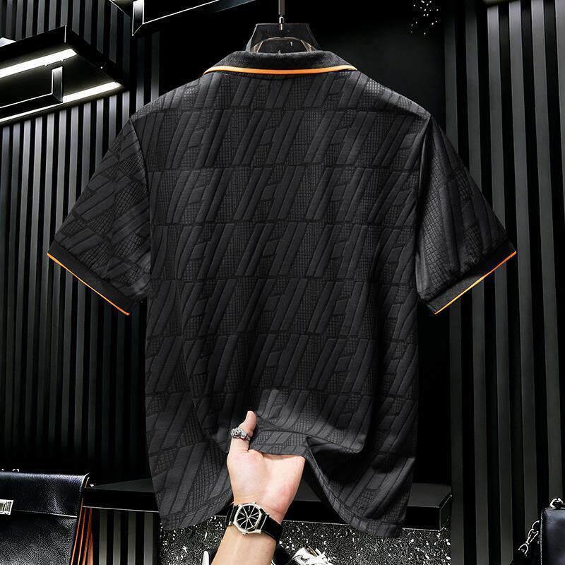 High-quality men's polo shirts European Collection 2026 New Fashion Trendy Brand Men's Summer Short-Sleeve Embroidered Versatile Casual Polo