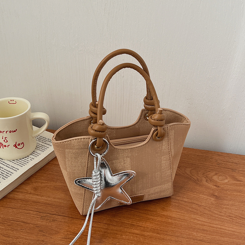 Women's fresh and simple handbag, versatile crossbody single-shoulder small square bag, travel backpack, phone bag