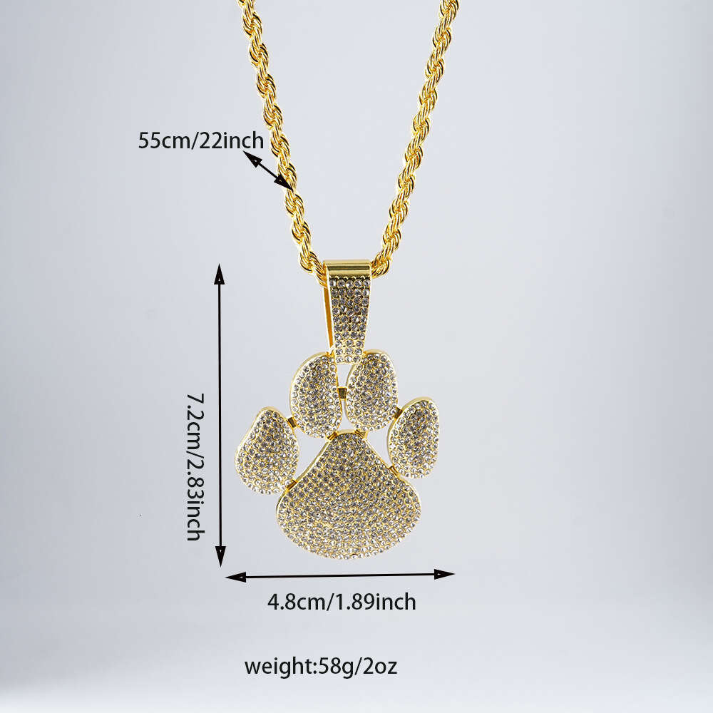 Niche New Pendant Street Hip-Hop Full Diamond Personalized Symbol Money Bag Cuban Necklace Custom Made By Manufacturer