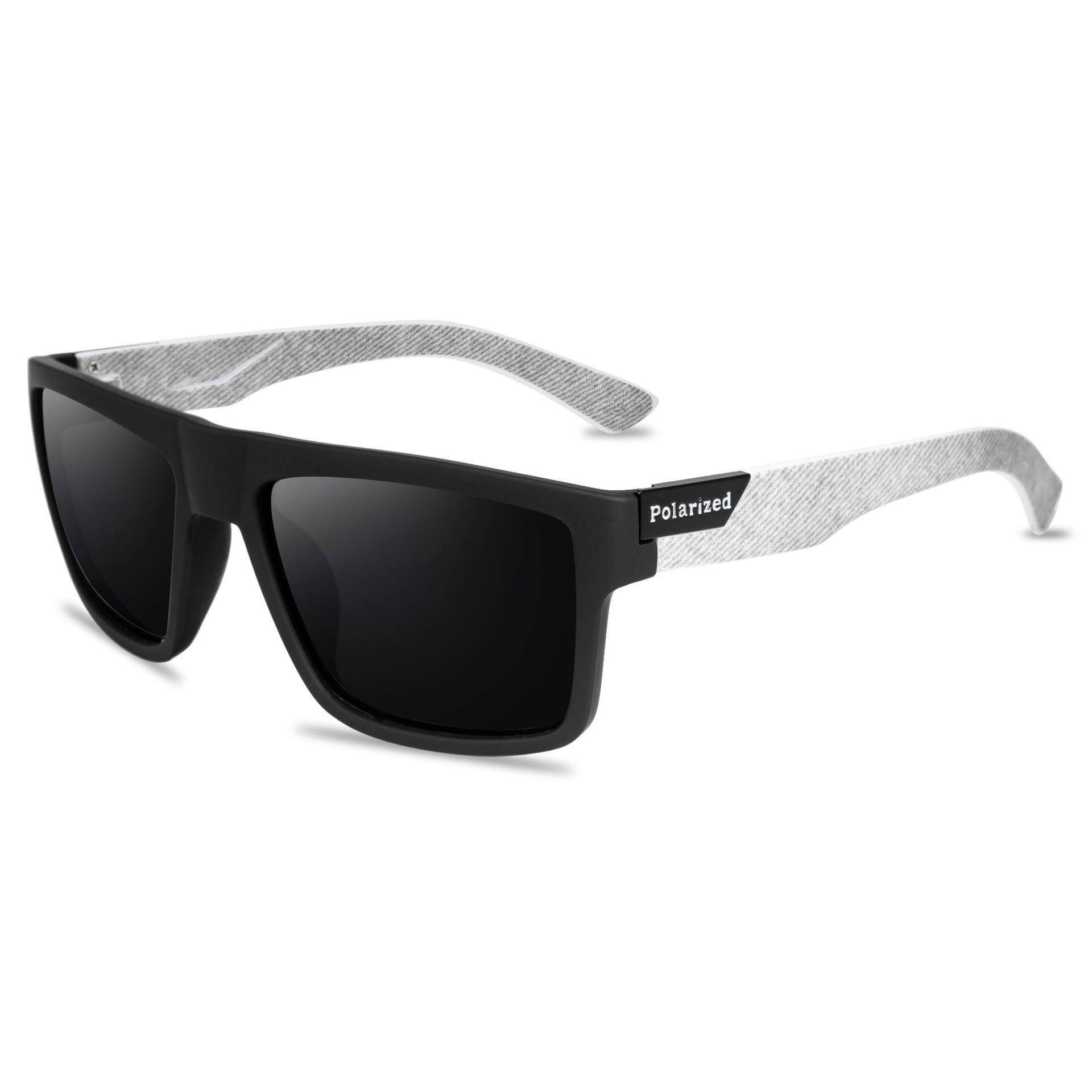 Cross border elastic paint large frame UV resistant riding mirror, European and American outdoor color changing driving polarized sunglasses