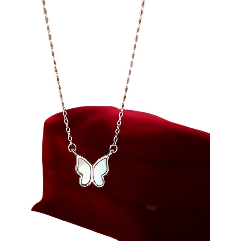 Pearl Butterfly Necklace For & Women Light Luxury Niche Design Sophisticated Collar Necklace Fashion Jewelry Pendant