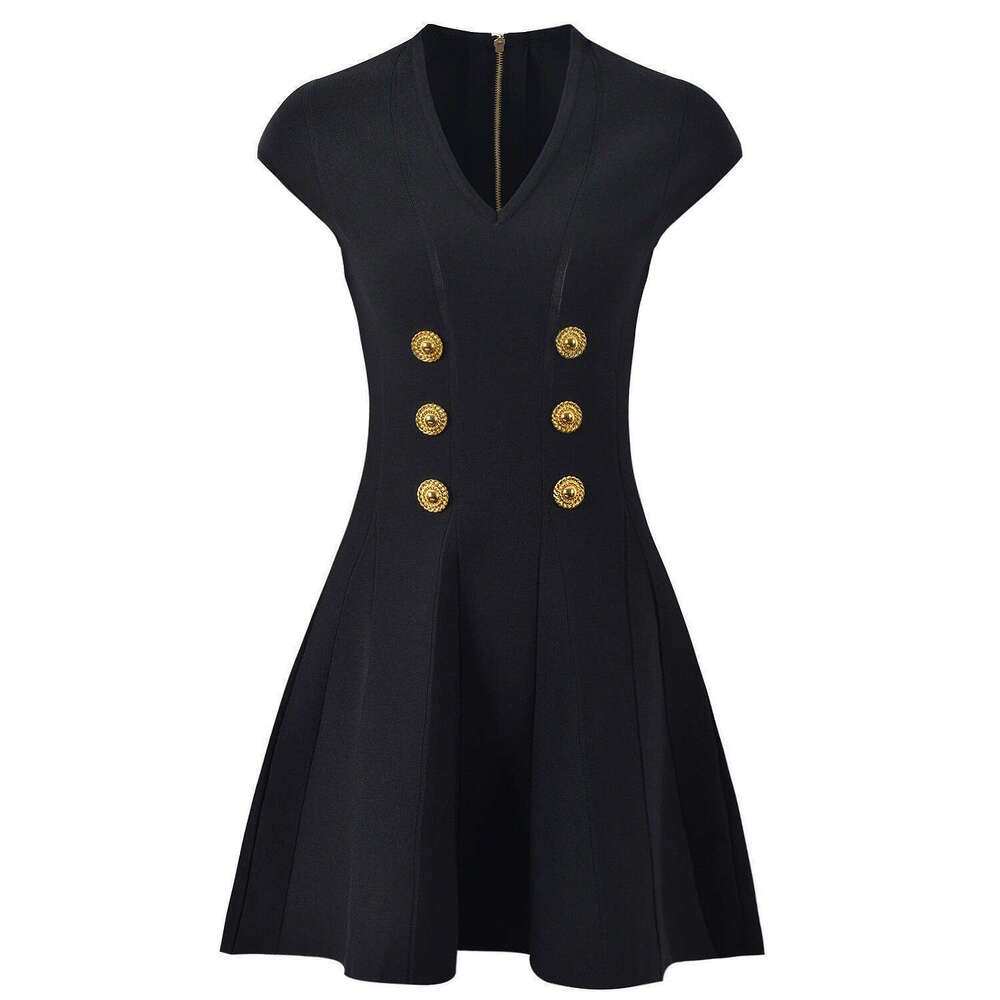 Spring and X21 summer new designer women's sleeveless high-quality knitted pleated skirt A-line short skirt 2026