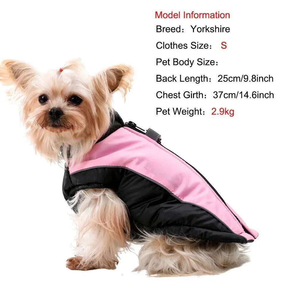 Outdoor Pet Clothes Windproof Camping Dog Coat With Zipper For Small Dogs Cats Reflective Puppy Ultralight Hiking Jackets