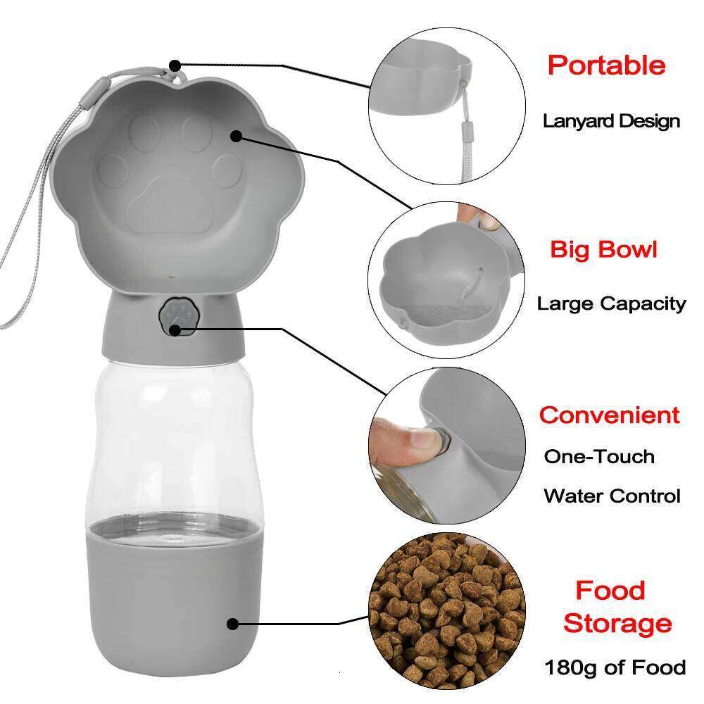 Dog Water Bottle for Small Medium Big Dogs Cats Hiking Puppy Portable Leakproof Drinking Bowls Golden Retriever Pug Pet Supplies