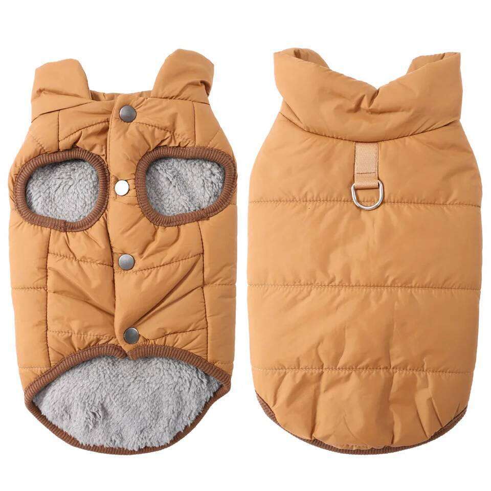 Autumn Winter Dog Clothes For Small Medium Dogs Cats Puppy Jacket With D-ring Warm Cat Coat Chihuahua Bulldog Pug Pet Overalls
